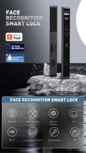 Waterproof Face recogntion automatic door lock